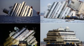 costa concordia foto raddrizzamento